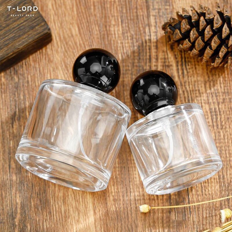 50ml Glass Packaging for Perfume Cosmetic Empty Glass Perfume Bottles 100ml Perfume Glass Bottle with Cap Spray