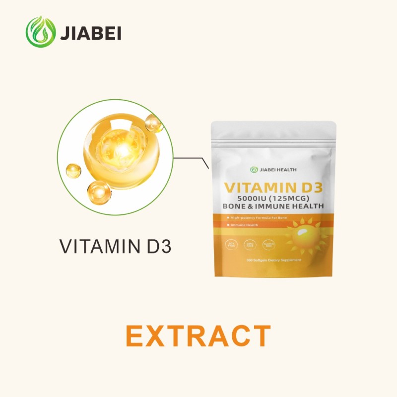 Vitamin D3 Capsules Manufacturer - ODM Overall Health Bone Support