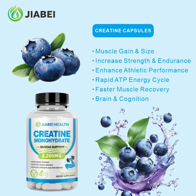 Creatine Capsules Manufacturer - OEM Sports Fitness Muscle Strength