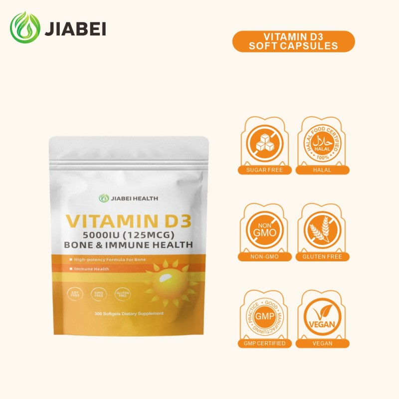 Vitamin D3 Capsules Manufacturer - ODM Overall Health Bone Support