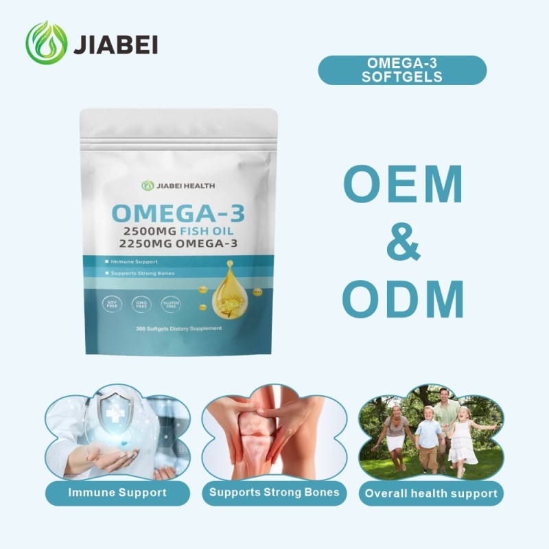 Omega-3 Capsules Factory - OEM Immune System Bone Support