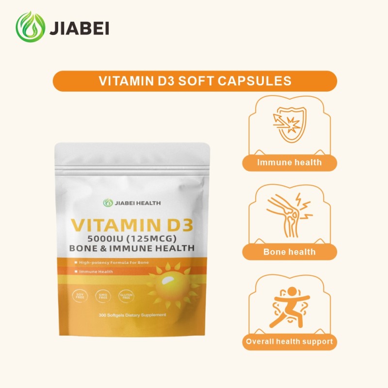 Vitamin D3 Capsules Manufacturer - ODM Overall Health Bone Support
