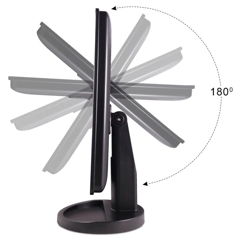 Rechargeable LED Makeup Mirror Manufacturer - Square Professional Travel Portable Touch Dimmable Tool