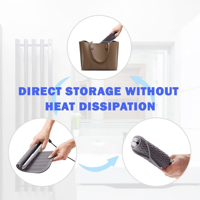 Curling Iron Silicone Pad Manufacturer - Custom Heat Resistant Mat Beauty Salon Hot Hair Tools Storage Tool