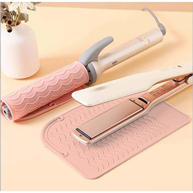 Foldable Flat Iron Mat Manufacturer - Heat Resistant Hair Straightener Styling Tools Silicone Pad Tool