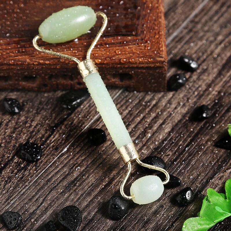 Hsiuyen Stone Jade Roller Manufacturer - Custom Logo Natural Facial Massage Healthy Beauty Tool