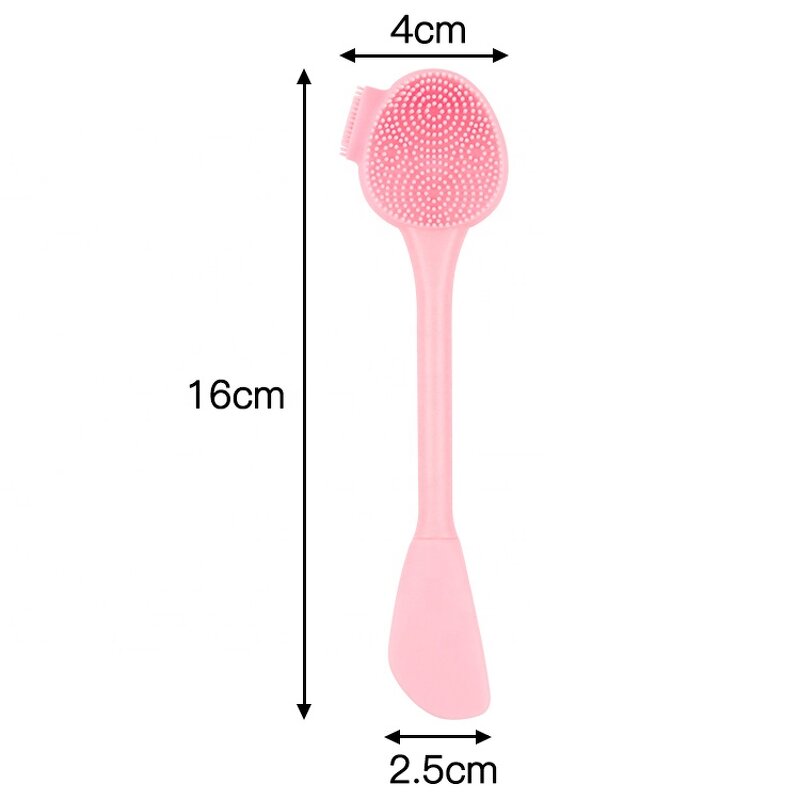 Double Head Mask Brush Manufacturer - No Electricity Silicone Face Cleansing Cosmetics Beauty Tool