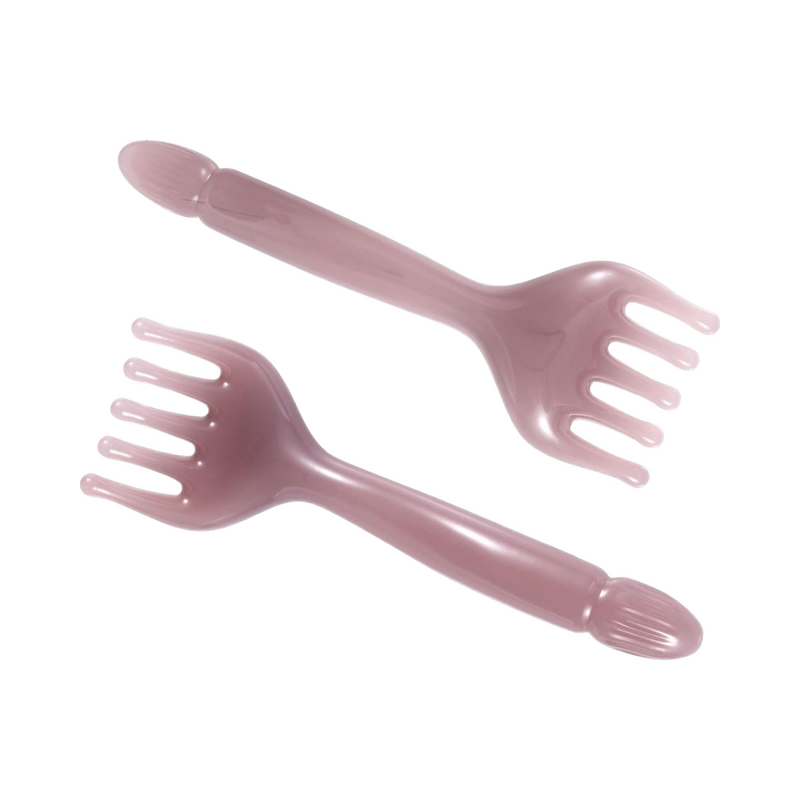 Five Tooth Comb Massager Manufacturer - New Handheld Resin Y-shaped Scalp Scratcher Relaxation Tool