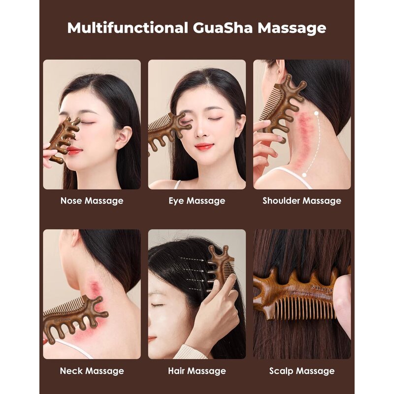 Sandalwood Hair Comb Manufacturer - Wholesale Portable Multifunction Home Salon Travel Scalp Massage Tool