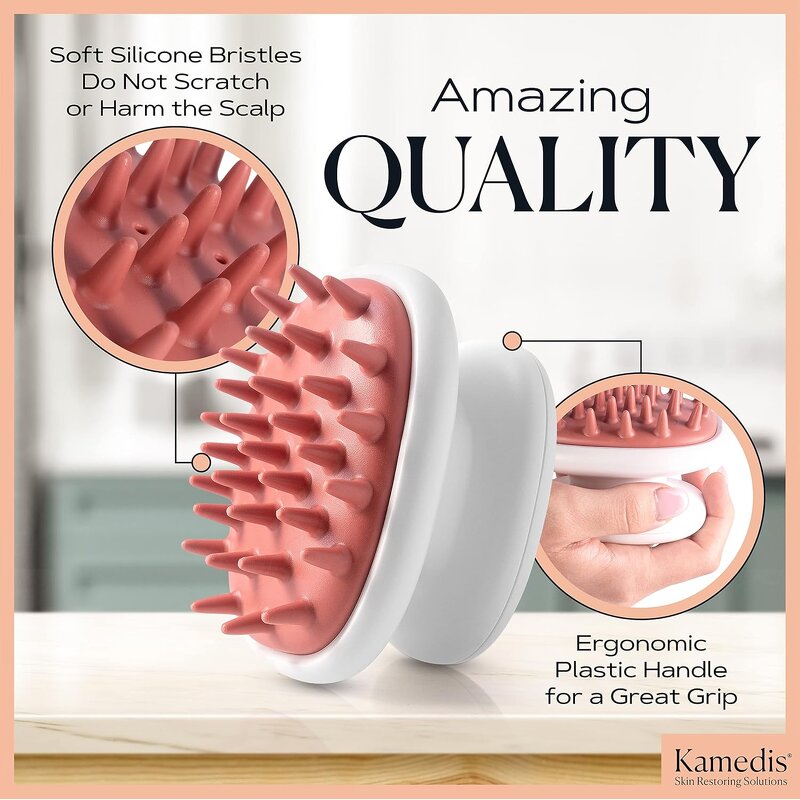 Silicone Scalp Massager Mold Manufacturer - 2024 Latest Custom Multi-Color Shampoo Cleaning Comb Tool