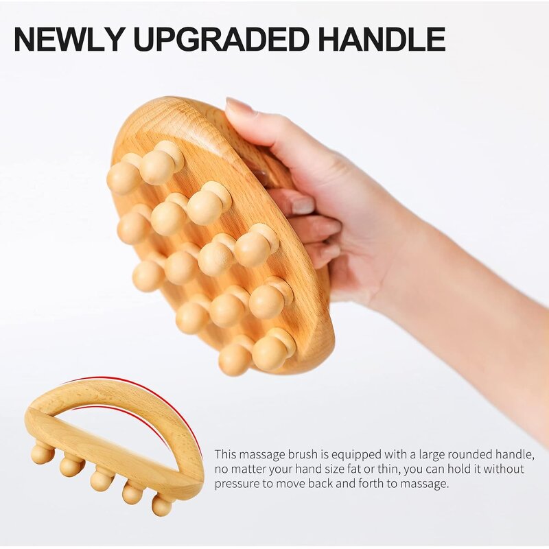 Wooden Body Brush Manufacturer - Wholesale Massage Cellulite Removal Itchy Skin Relief Bathroom Tool