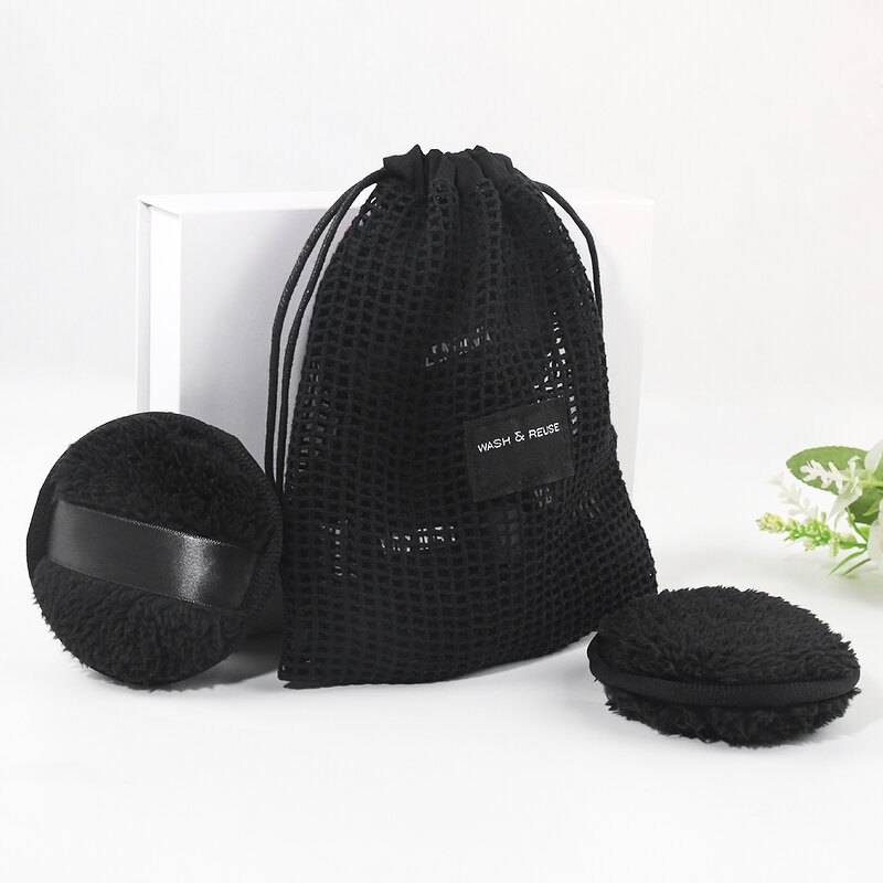 Bamboo Charcoal Makeup Pads Manufacturer - OEM Custom Logo Washable Reusable Facial Cleaning Tool