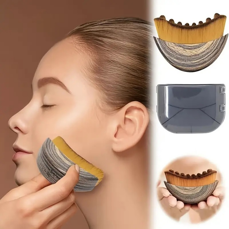 Lymphatic Contour Face Brush Manufacturer - Cross-Border Nylon Bristles Eye Neck Care Skincare Tool