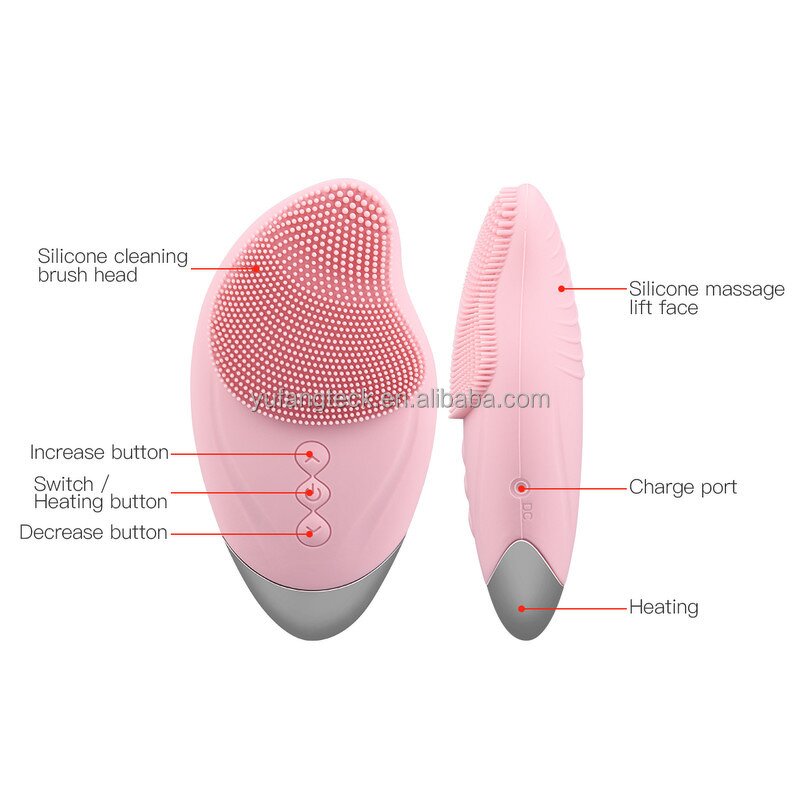 Ultrasonic Silicone Facial Brush Manufacturer - Whitening Beauty Device Pore Deep Cleaning Skin Care Tool