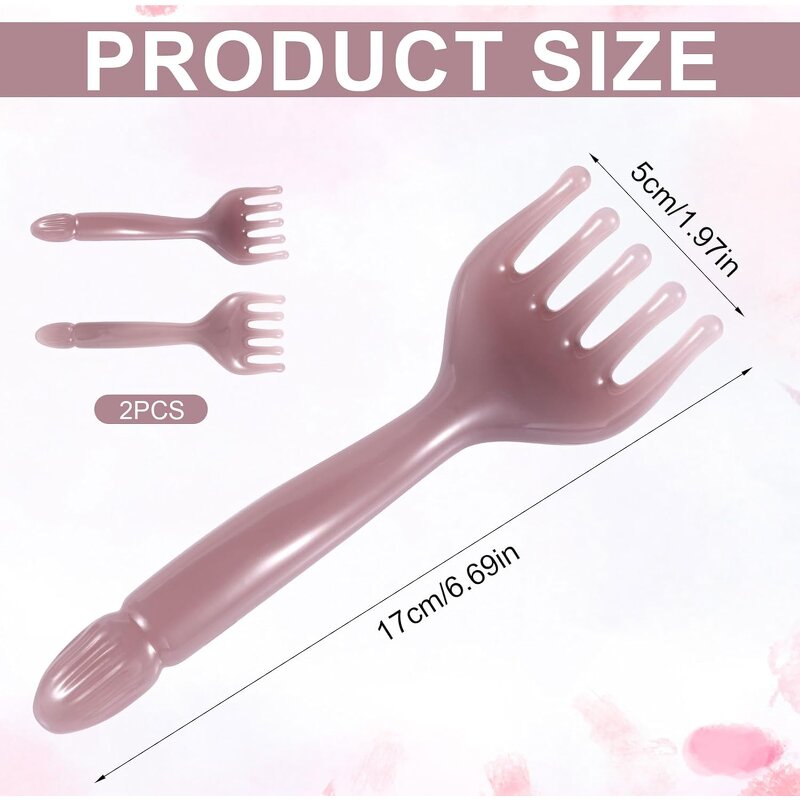 Five Tooth Comb Massager Manufacturer - New Handheld Resin Y-shaped Scalp Scratcher Relaxation Tool