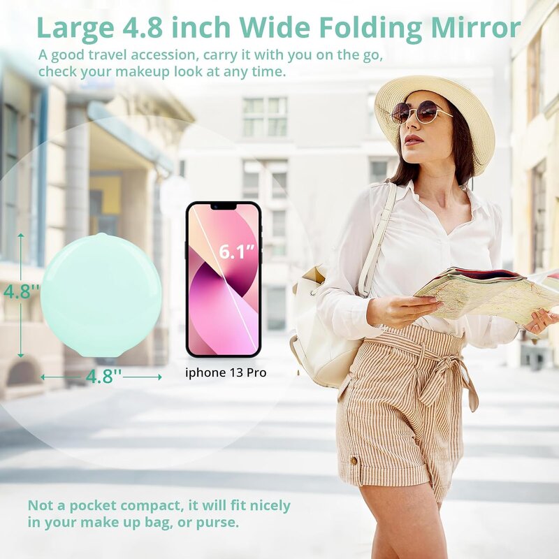 Compact Travel Makeup Mirror Manufacturer - Wholesale 20X Magnifying Handbag Round Pocket Cosmetic Tool