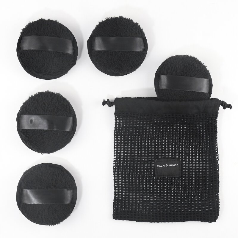 Bamboo Charcoal Makeup Pads Manufacturer - OEM Custom Logo Washable Reusable Facial Cleaning Tool