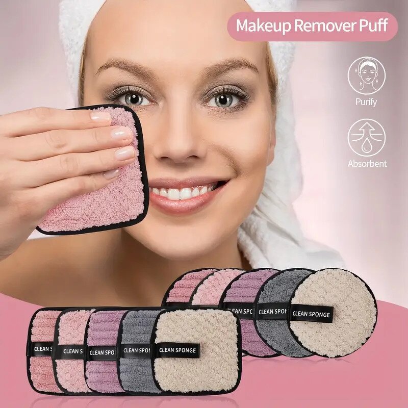Washable Microfiber Cleansing Pads Manufacturer - OEM Reusable Makeup Remover Face Cotton Tool