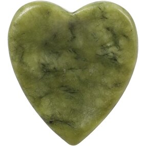 Heart-Shaped Green Jade Pocket Stones Manufacturer - Handcarved Thumb Worry Crystals Healing Whitening Tool