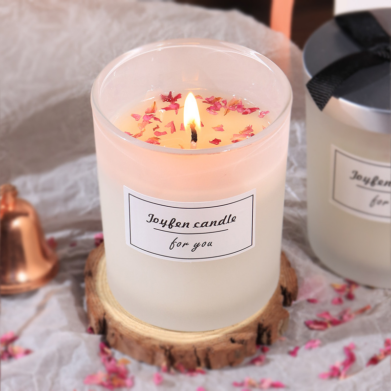 Rose Scented Candle Set Manufacturer - Hot Sale Valentine's Day Romantic Wedding Dry Flower Pillar Gift Tool