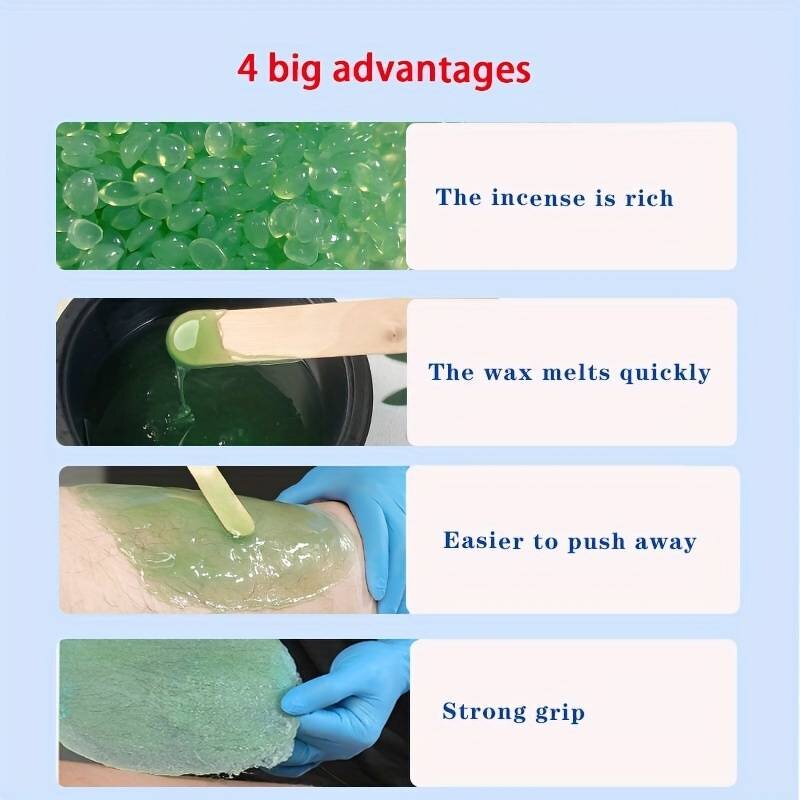 Hard Wax Beans Manufacturer - Rosin Free Low Melting Point Hypoallergenic 100-500g Hair Removal Tool