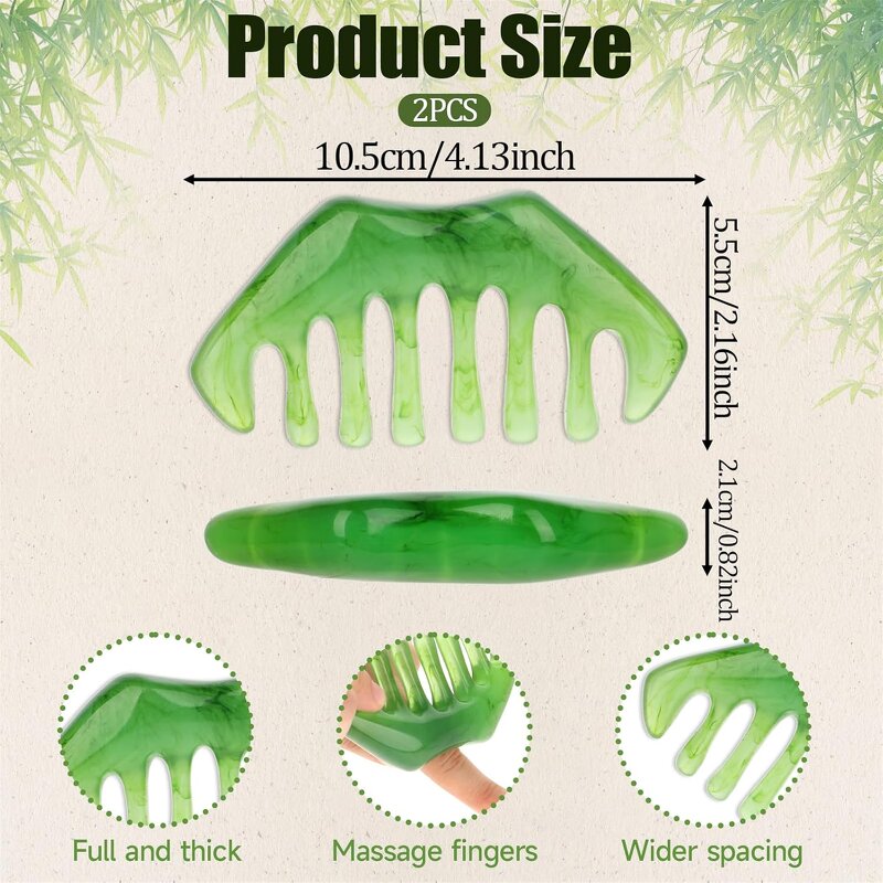 Resin Scalp Massage Comb Manufacturer - Wholesale Headache Relief Hair Gua Sha Customised Tool