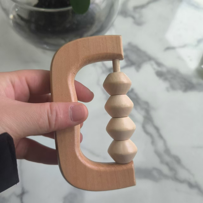 Wooden Roller Massager Manufacturer - Wholesale Hand Held Body Wood Therapy Neck Muscle Massage Tool