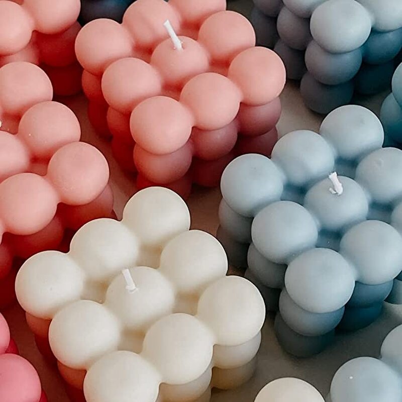 Rubik's Cube Scented Candles Manufacturer - Wholesale Colorful Cubic Bubble Wax Fragrance Tool