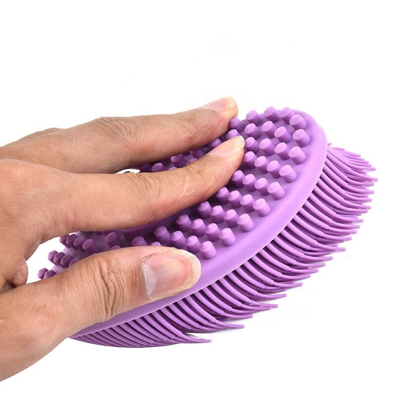 Silicone Body Scrubber Manufacturer - Shower Exfoliating Sponge Bubble Bath Brush Skin Cleaner Tool