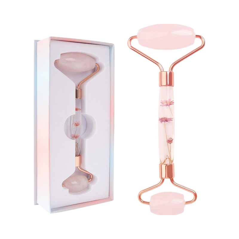 Pink Jade Facial Roller Manufacturer - Natural Redness Reduction Face Eyes Neck Home Use Massage Tool