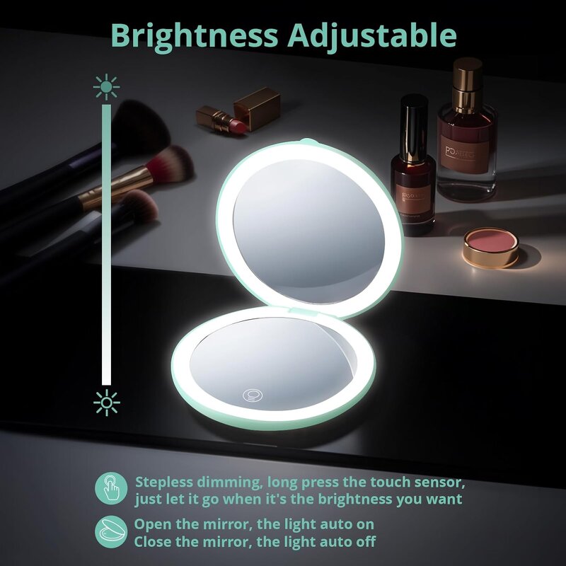 Compact Travel Makeup Mirror Manufacturer - Wholesale 20X Magnifying Handbag Round Pocket Cosmetic Tool