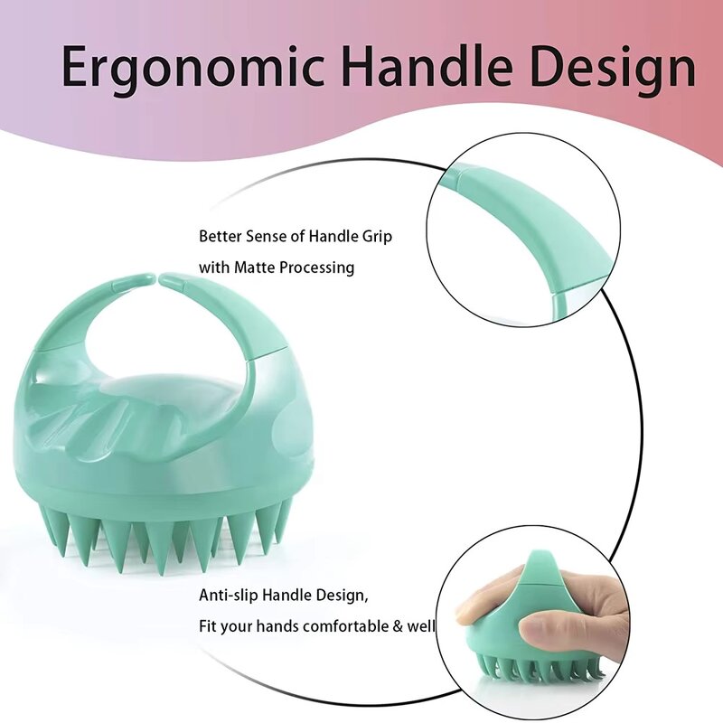 Silicone Scalp Massage Brush Manufacturer - Shampoo Hair Shower Comb Bath Cleaning Care Tool