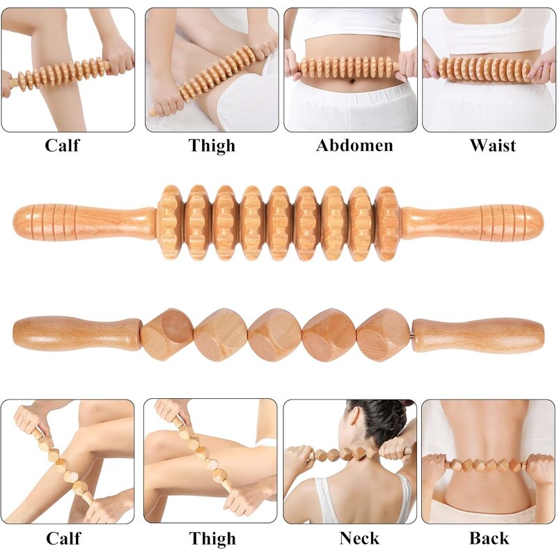 5-in-1 Wood Massage Set Manufacturer - Wholesale Muscle Pain Relief Body Shaping Office Home Tool