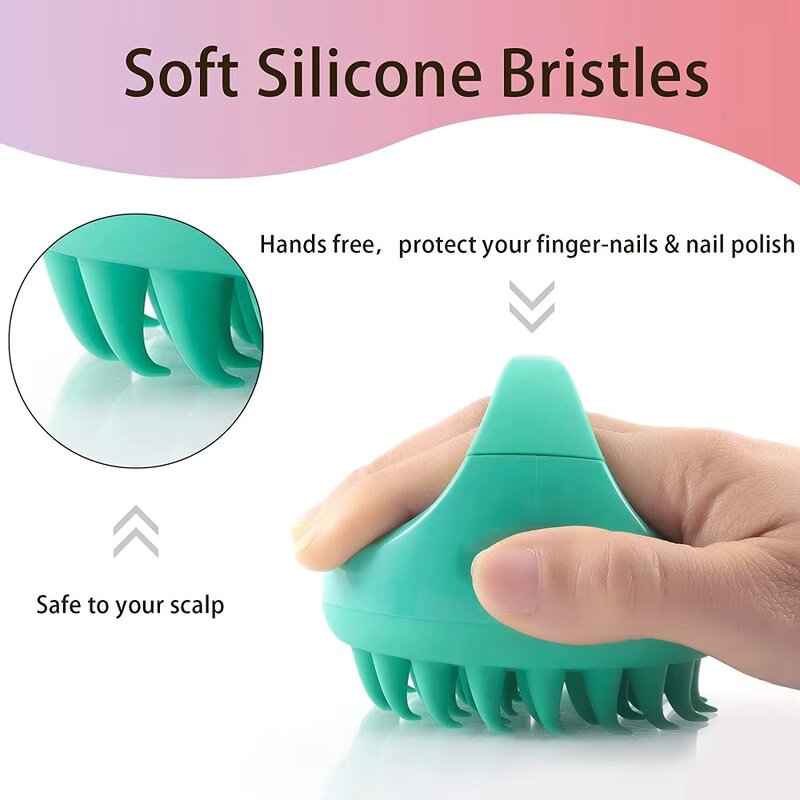 Silicone Scalp Massage Brush Manufacturer - Shampoo Hair Shower Comb Bath Cleaning Care Tool
