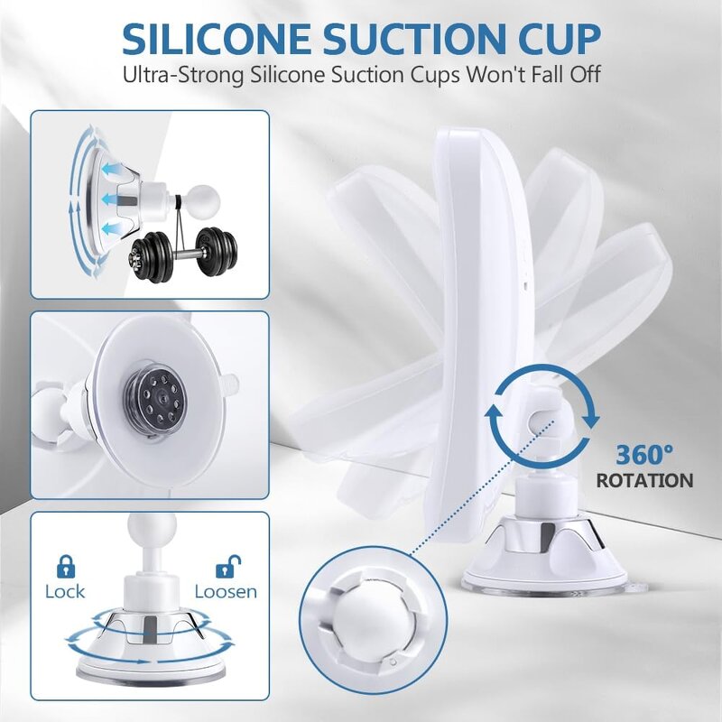 LED Lighted Suction Cup Mirror Manufacturer - Wholesale 360° Rotating 20X Magnifying Bathroom Cosmetic Tool