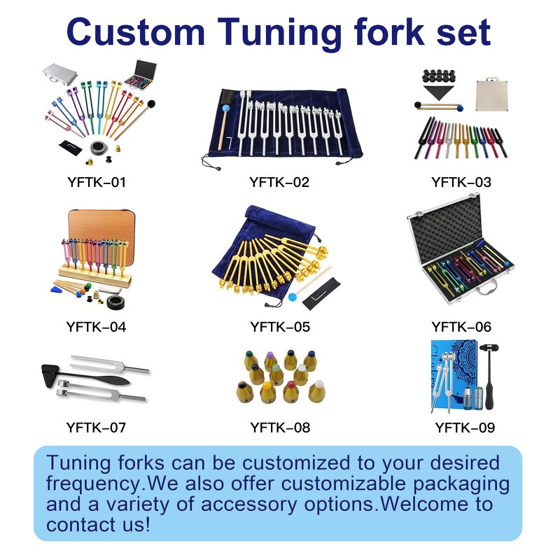 Medical Chakra Tuning Fork Set Manufacturer - Ent Instruments Aluminum Stainless Steel 46.98-512hz Tool