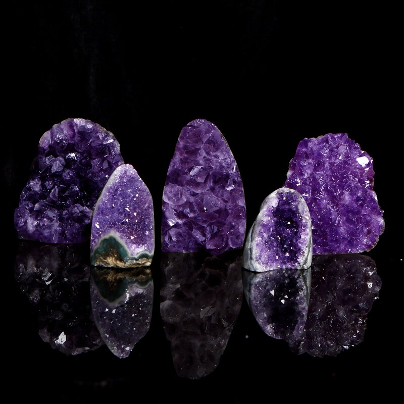 Purple Amethyst Cluster Manufacturer - Hot Seller Natural Gemstone Crystal Spiritual Healing Decor Tool