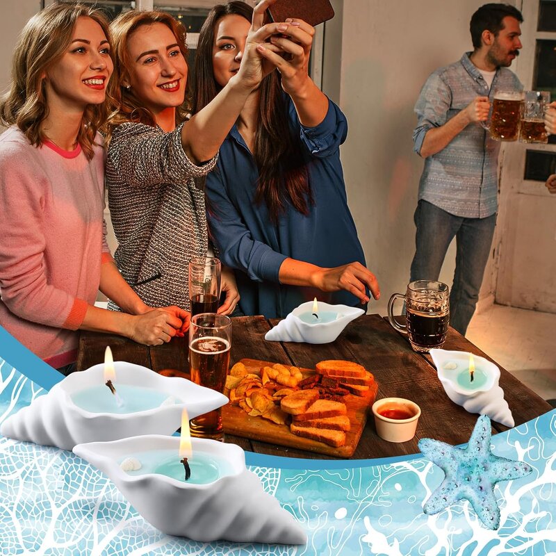 Conch Aromatherapy Candle Set Manufacturer - Atmosphere Creative Jelly Wax Shell Starfish Handmade Gift Tool