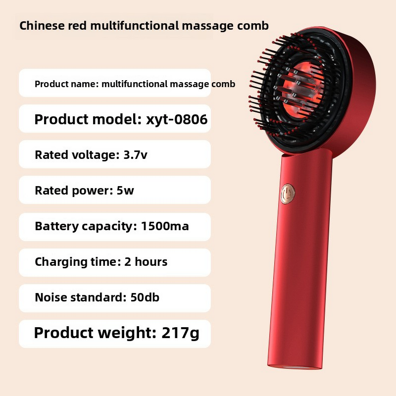 Infrared Red Light Scalp Massager Manufacturer - New Waterproof Microcurrent Laser Comb Hair Growth Tool