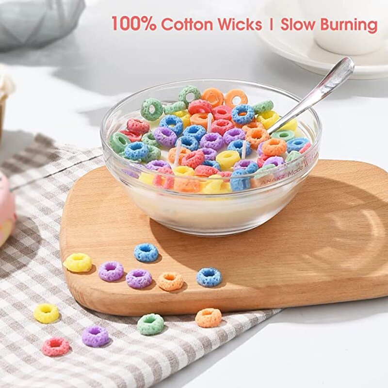 Cereal Scented Candle Jar Manufacturer - Unique Custom Home Fragrance Aromatherapy Food Candle Tool