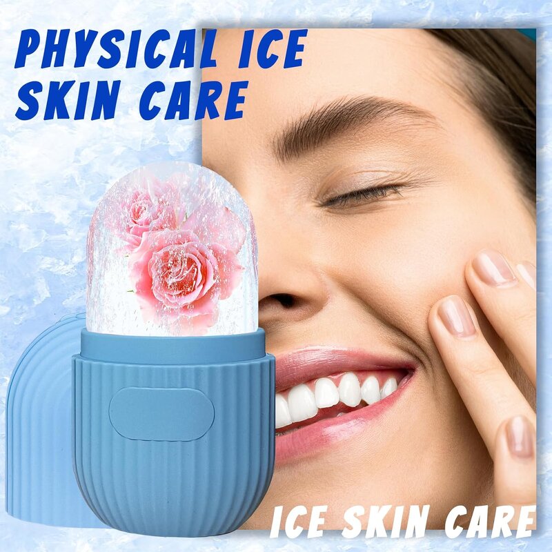 Silicone Ice Facial Roller Manufacturer - Reusable Jade Roller Skin Care Ice Holder Face Eye Mold Tool