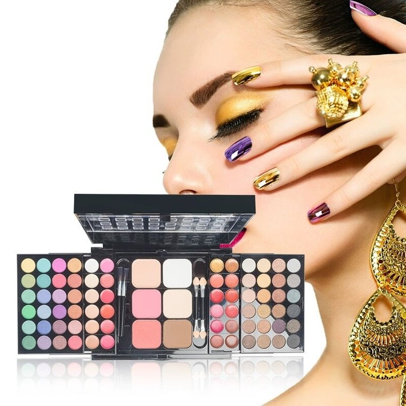 Cheap Makeup Palette Kit Manufacturer - Custom Professional 78 Colors Factory Big Cosmetic Set Tool