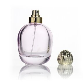 Square Glass Perfume Bottles Manufacturer - Custom Luxury with Gold Ring Black Wooden Cap Label Tool