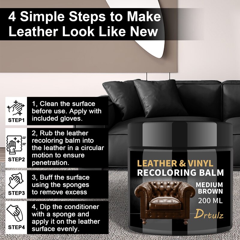 Leather Repair Kit Manufacturer - Hot Sale DIY Vinyl Repair Gel Refurbishing Cream Paste Tool