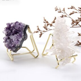 Mineral Display Stand Manufacturer - Metal Rack Holder for Crystals Agate Rock Fossil Coral Specimens Tool