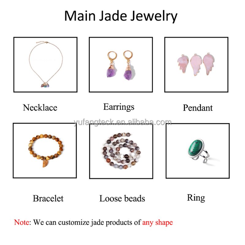 Loose Stone Beads Manufacturer - Jade Turquoise Lava Tiger Eye Spacer Waist Beads Jewelry Making Tool