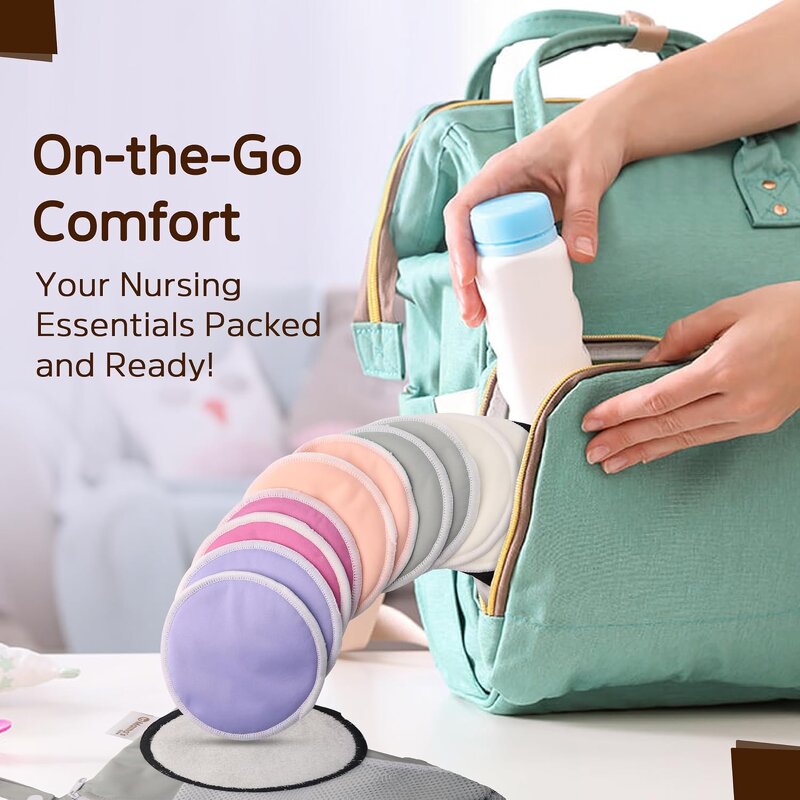 Non-Slip Nursing Pads Manufacturer - Hot Sale Reusable 4 Layers Absorbent Bamboo Breast Feeding Tool