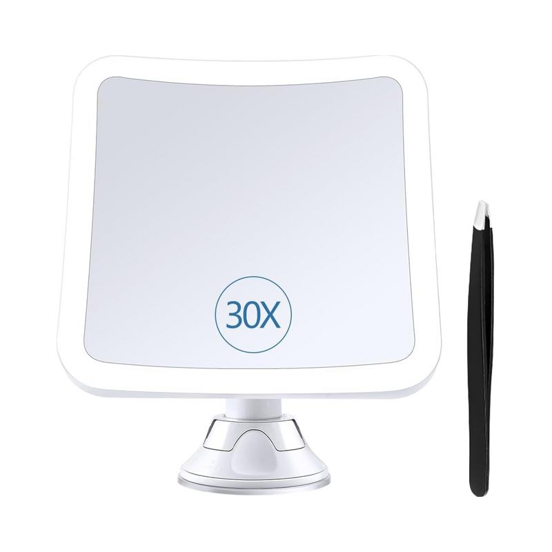 LED Lighted Suction Cup Mirror Manufacturer - Wholesale 360° Rotating 20X Magnifying Bathroom Cosmetic Tool