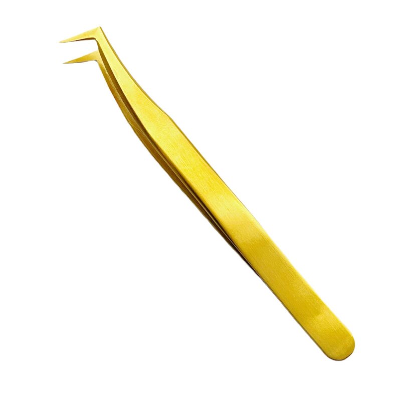 Eyelash Tweezers Manufacturer - Hot-Selling High Precision Electroplated Gold Feather Dolphin Tool