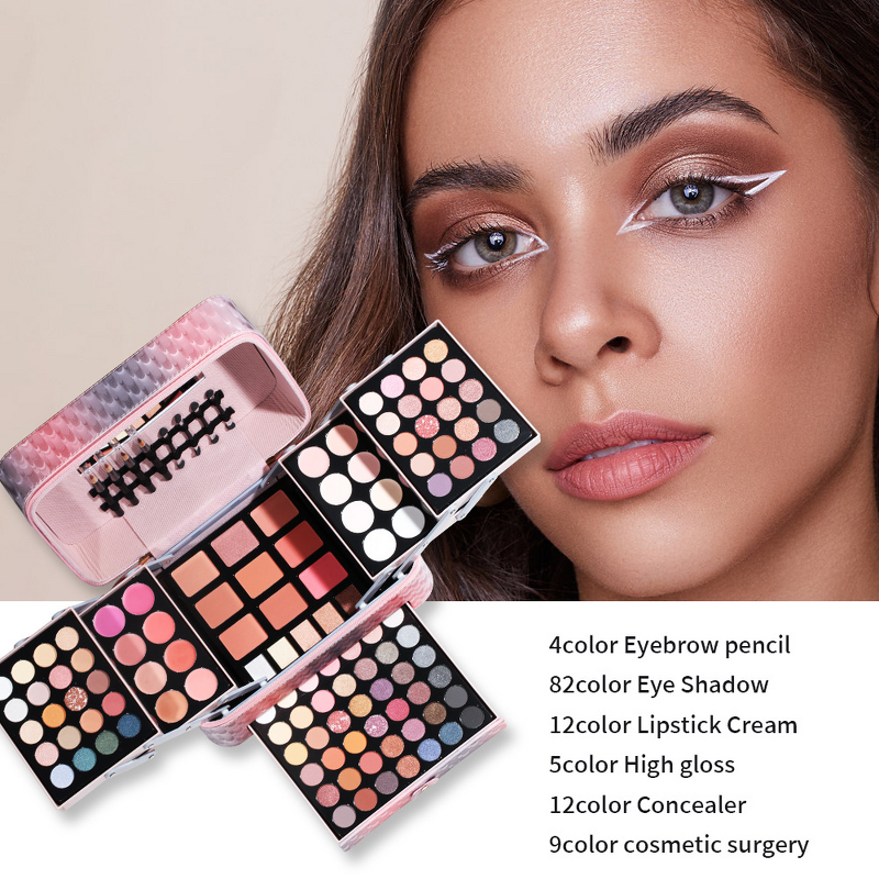 Luxury Makeup Set Manufacturer - Professional Artist Eyeshadow Lipstick Nail Polish Cosmetic Kit Tool